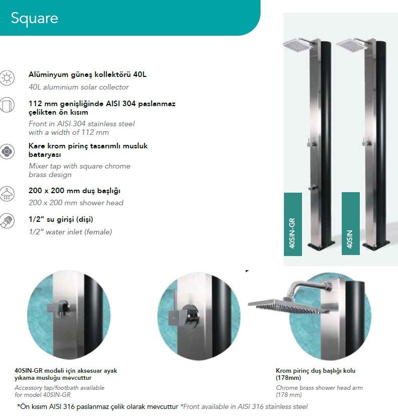 CRM Square Havuz Duşu