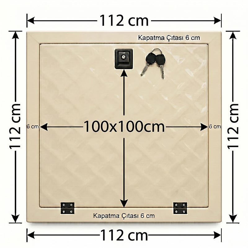 Havuz Makine Dairesi Kapağı 100x100